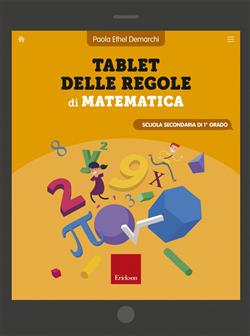 Tablet delle regole di matematica