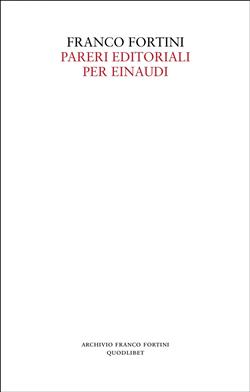 Pareri editoriali per Einaudi