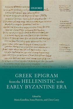 copertina del libro Greek Epigram from the Hellenistic to the Early Byzantine Era