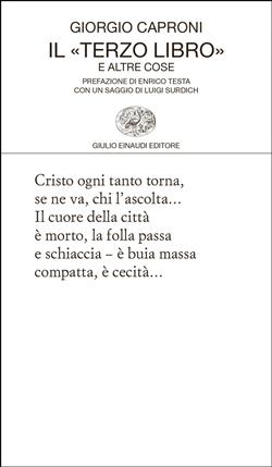 Il "Terzo libro" e altre cose